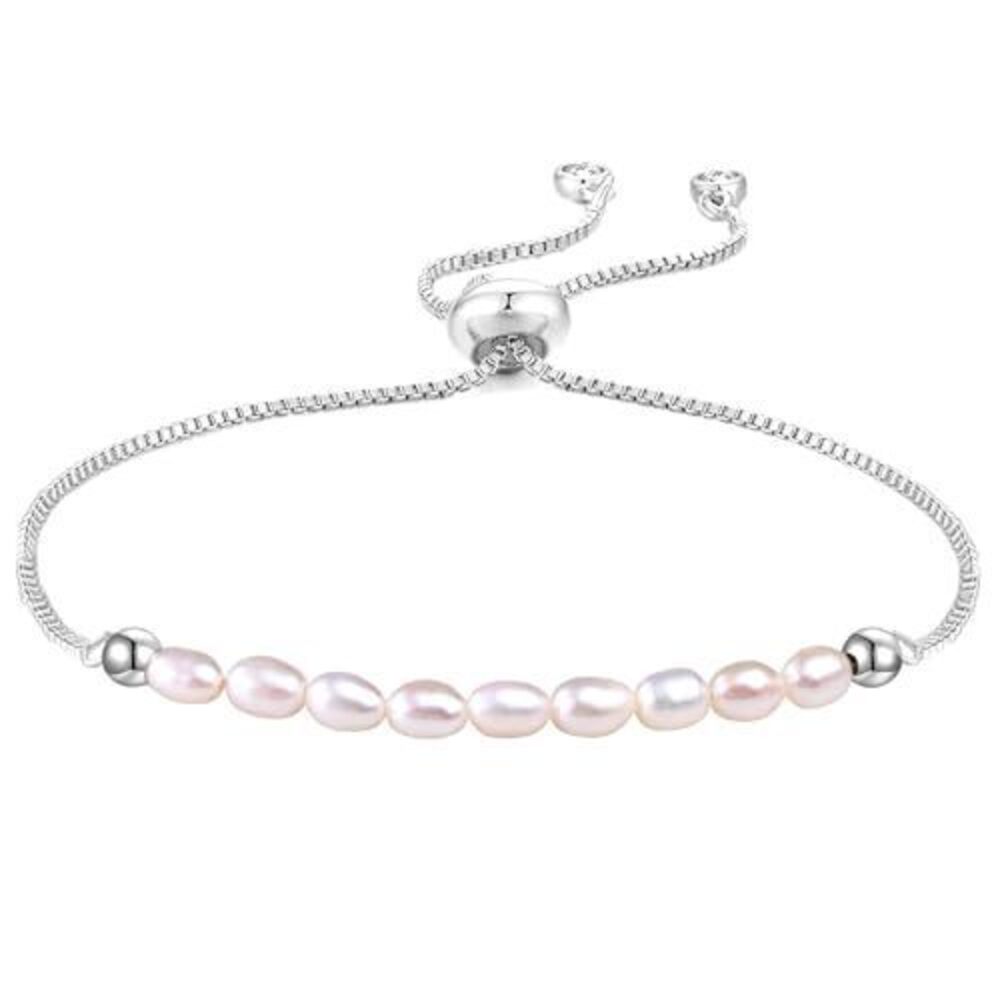 4859 Dainty Gold And Pearl Bracelet | 18K Gold Plated Freshwater Cultured